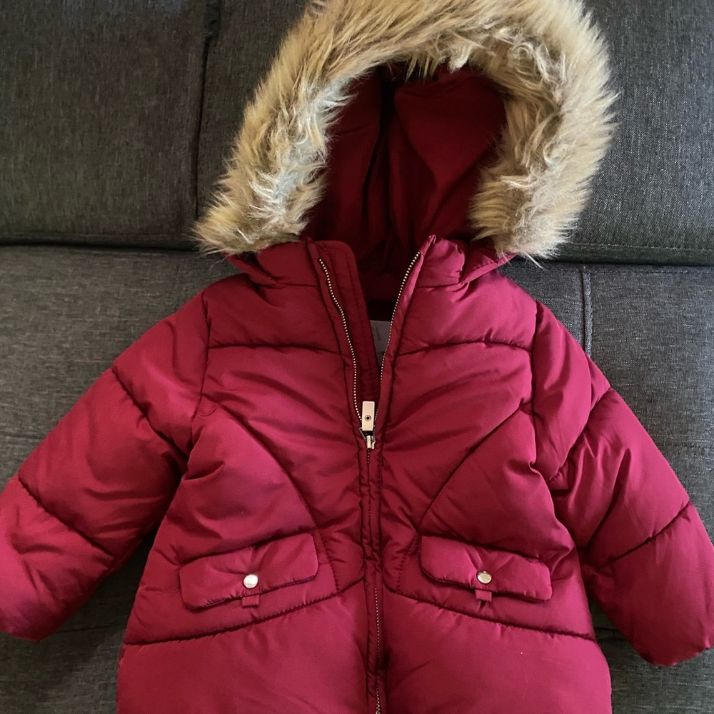 Zara Cherry Red Baby Jacket